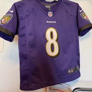 Nike Y M Lamar Jackson jersey. Ravens hat Bundle